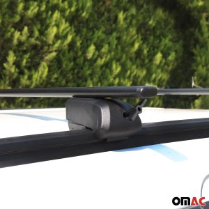 BMW X1 Roof Rack Cross Bars - Omac - Beta V2 (Size L) - Black - '10-'15